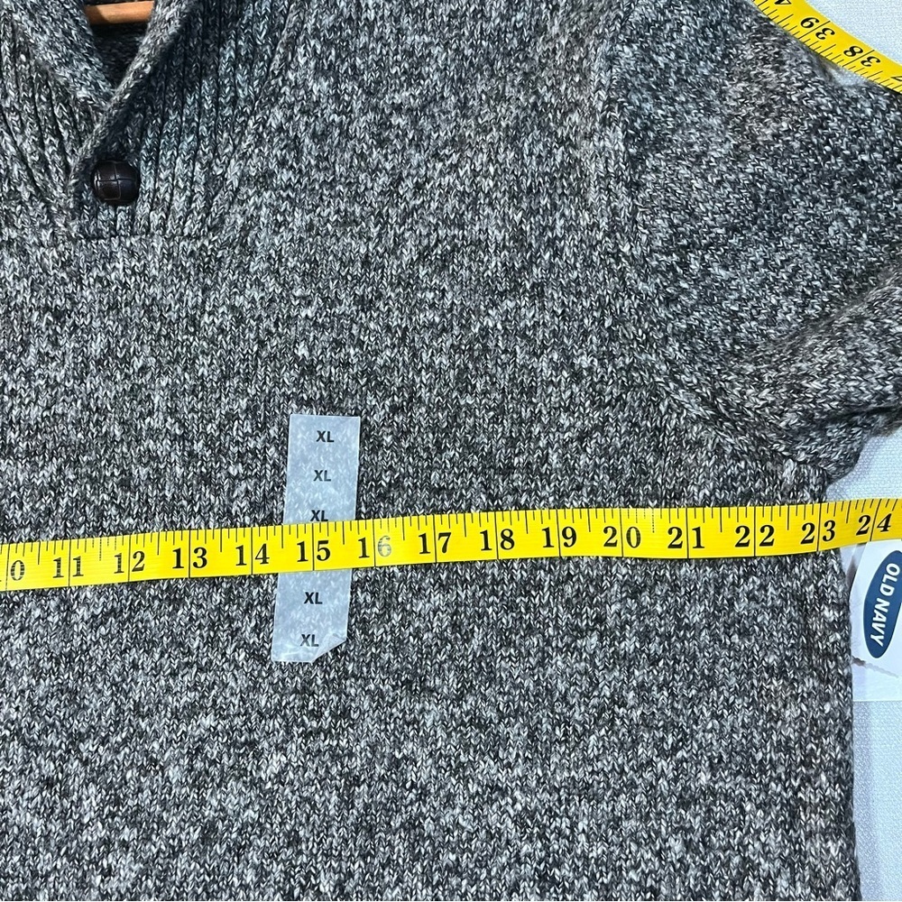 Old Mavy Men’s Cotton Gray Knit Thick Sweater Office Carrier Size XL NWT - Picture 10 of 11